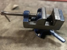 YOST Model No. 1104 BLUE Drill Press Vise w/360° Swivel Base & Locking Lever Bar picture