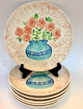 6 Vintage Barrarte Portugal Hand Painted 10.5