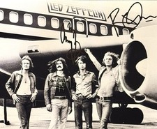 JIMMY PAGE - ROBERT PLANT - LED ZEPPELIN - DUAL SIGNED 8 x 10 PHOTO w/COA picture