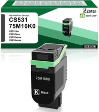 CS531 CX532 Black Toner Cartridge with New Chip | High Yield C75M10K0 Toner Repl picture
