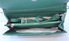 $395 New HAMMITT Pebbled Leather AJ CROSSBODY Clutch Purse VERDANT GREEN Stud picture