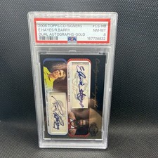2008 Topps Co-Signers Gold Dual Auto Elvin Hayes Rick Barry #3/5 PSA 8 POP 1 picture