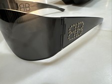 Balenciaga BB0122S Sunglasses Black Cat eye Studded Unisex picture