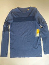 NWT C&C California Activewear Top Womens Large Blue Mesh Accent Performance Tee picture