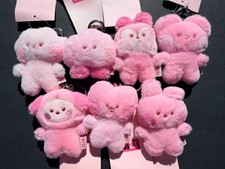 Official BT21 Plush Doll Figure heart love pink edition Keychain bag charm BTS picture