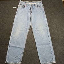 Levi's 550 Relaxed Fit Jeans Size W36 L32 Light Wash Denim picture