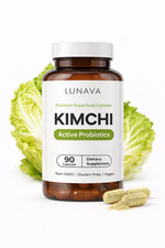 LUNAVA Kimchi Capsules with Prebiotics & Probiotics, Gut Health Supplements picture