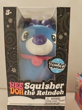 SUPER RARE Nee Doh Squisher the Reindoh Super Soft Squishy Squeeze Toy Blue 💙 picture