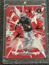 2025 Topps Resurgence Ashton Jeanty Red Surge Auto 4/5 Rookie Auto RC #149  picture