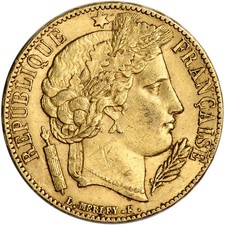 France Gold 20 Francs (.1867 oz) - Ceres - XF/AU - Random Date picture