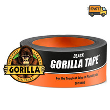 Gorilla Black Duct Tape 30 Yard Heavy Duty Tough Roll Strong Repair Tape picture