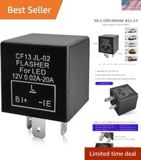 CF13 JL-02 3-Pin 12V 20A Turn Signal Relay - Reliable Fix for Fast Blinking picture