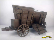 1/12 Hussite War Wagon Model – Wagenburg Diorama Prop for Medieval Soldiers picture
