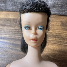 Vintage 1964 Swirl Ponytail Barbie Brunette Japan Markings TLC Missing Finger picture