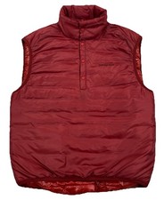 Vintage Patagonia Micro Puff Vest Pullover Unisex Red Snap Buttons Small Rare picture