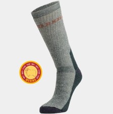 HARKILA Expedition Long Socks - Merino Wool - Grey & Green 13-16 US / 46-50EU picture