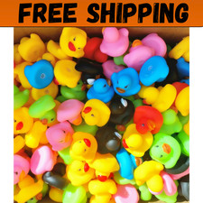 50pcs Rubber Ducks in Bulk,Assortment Duckies for Jeep Ducking Floater Bath Toys picture