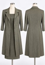 Vintage Betsy's Things Women's Gray 2-Piece Dress and Jacket picture