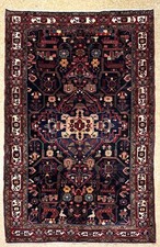 6x11 Vintage Nahavand Tribal Geometric Hand Knotted Wool Oriental Area Rug Boho picture