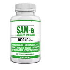 SAM-e 1000mg, High Potency  Anxiety Relief Mood Liver & Joint 120 Caps picture