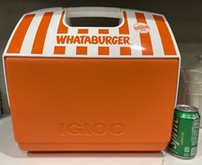 HUGE & RARE Whataburger Igloo Playmate Cooler Ice Chest 16 QT HTF 30 Cans picture