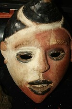 RARE OLD TRIBAL MAYOMBE NGANGA DIVINATION MASK R.D.CONGO PROVENANCE  picture