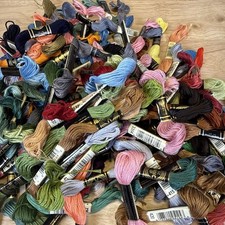 DMC 6-Strand Embroidery Cotton Floss Lot of 100 Assorted New Cross Stitch Bundle picture