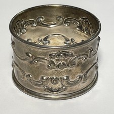 Strasbourg by Gorham Sterling Silver Individual Napkin Ring #1150 Engraved ‘M’ picture
