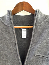 Patagonia Men’s Merino Wool Knit 1/4 Zip Mock Neck Pullover Sweater L picture