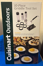 Cuisinart Outdoors 10pc Griddle BBQ Tool Set w/ Spatula Press picture
