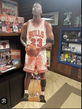 RARE 1996 MICHAEL JORDAN UPPER DECK LIFE SIZE CARDBOARD STAND UP picture