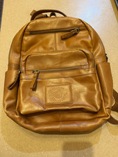 Rawlings Brown Backpack - Zip Closure Lined Pockets Laptop - Strap Cotton Lining picture