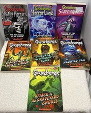 R. L. Stine/Goosebumps PB Lot/8 Books Youth Fun Spooky Stories Titles/READ LNC picture