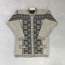 Skjaeveland Norway Knit Wool Vintage Cardigan Button Sweater Women's Size L-XL picture