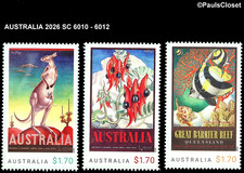 AUSTRALIA 2026 SC 6010-2 TRAVEL POSTERS BY MAYO $1.70 (3) MNH OG VF picture