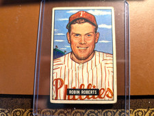Robin Roberts 1951 Bowman Baseball Card picture