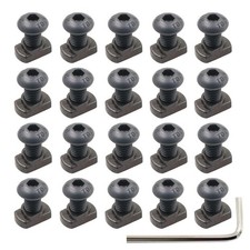 24 Sets M5 Mlok T-Nuts & Screws Replacement Sets Steel, for Mlok System Accessor picture