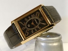 VINTAGE SEIKO SLIM QUARTZ BLACK DIAL JAPAN MEN'S WORKING DRESS WATCH picture