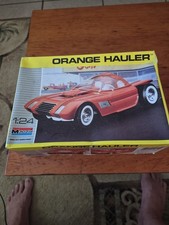 Monogram 1990 1/24th Orange Hauler New Old Stock Open Box Sealed Parts Inside picture