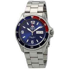 Orient Mako II Automatic Blue Dial Pepsi Bezel Men's Watch FAA02009D9 picture