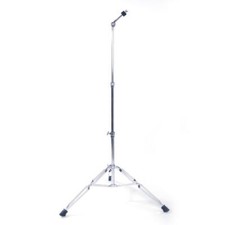 Glarry Straight Drum Cymbal Stand Double Braced Chrome Adjustable Height picture