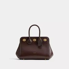 Coach Turnlock Tote Bag 22 Maple NWT AUTHENTIC Spring 2027 Runway picture