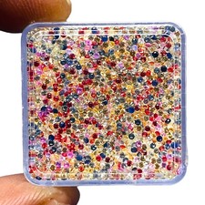 100 Pcs Natural Multi Sapphire 1mm Round Diamond Cut Dazzling Loose Gemstone Lot picture