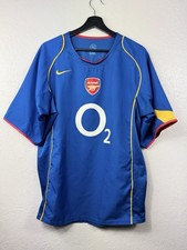 ARSENAL 2004/2005 #9 JOSE REYES AWAY FOOTBALL SHIRT JERSEY T90 BLUE NIKE MENS XL picture