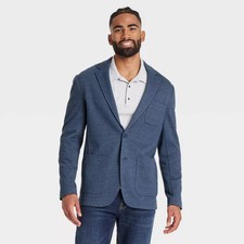 Goodfellow & Co Men's Comfort Wear Knit Blazer Long Sleeve Cotton picture