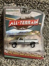 1:64 Greenlight 1992 Dodge Ram D-250 Power Ram Silver Diecast NEW picture