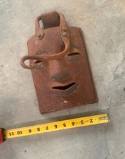 Medieval cast iron mechanical gate latch picture