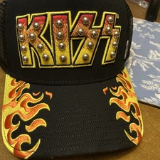 Cult Of Individuality X Kiss Trucker Hat Kiss Logo Mens Black Adjustable Hat/Cap picture
