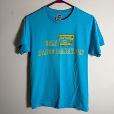 Vintage 2004 UCLA Dance Marathon Fruit of the Loom T-Shirt Blue Small Moraler 04 picture