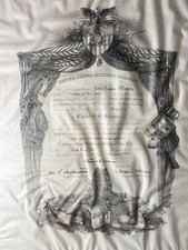 1957 West Point Military Academy Diploma Original US Army Officer Framed picture